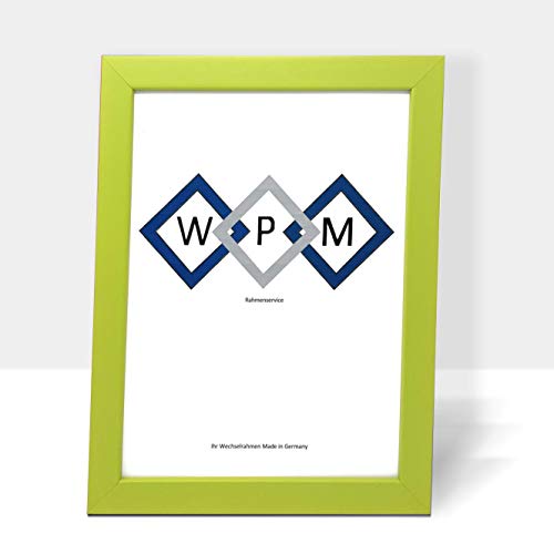 WPM Bilderrahmen aus Holz, Schwarz,Weiß,Gold,Silber etc. in Allen gängigen Größen (Grün, DIN A4) von WPM