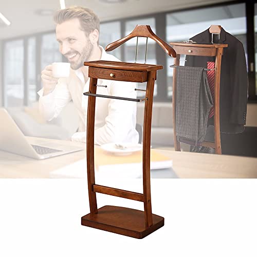WPPTNSFY Kleiderständer Stummer Diener Moderner und Multifunktionaler Herrendiener mit Schublade Leicht Zusammenzubauen für Schlafzimmer, Studio, Wohnzimmer von WPPTNSFY