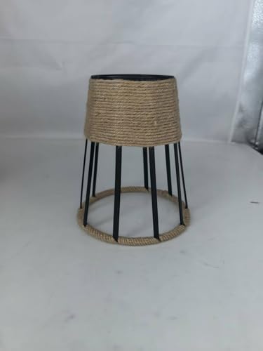 Hängelampe mit Stecker, 500CM Hanfseil Lampe, Lampenfassung E27 mit Kabel und Schalter, Inklusive Zylinder Form Metall Lichtschirm, Pendelleuchte mit Stecker, Lampenkabel mit Schalter, DIY Ideen Hängelampe mit Stecker, 500CM Hanfseil Lampe, Lampenfassung E27 mit Kabel und Schalter, Inklusive Zylinder Form Metall Lichtschirm, Pendelleuchte mit Stecker, Lampenkabel mit Schalter, DIY Ideen von WPQIUZS