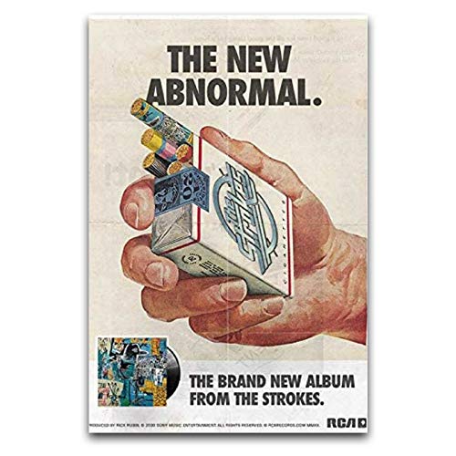 WPQL Inked And Screened The Strokes The New Abnormal Album Julian Casablancas Band 2 Wallpaper Poster, geeignet für Studium, Tanzsaal von WPQL