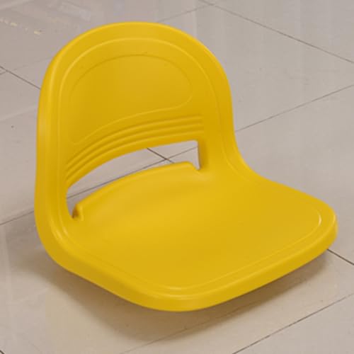WPWSDWMX Empfangsstühle, Kunststoff-Ersatzsitz, Geschlitzte Rückenlehne, Ergonomisches Design für Kantinen, Fitnessstudios und Andere Öffentliche Bereiche(Yellow) von WPWSDWMX