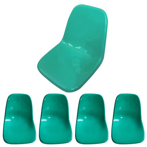 WPWSDWMX Wartezimmerstühle mit Rückenlehne, 5er-Pack FRP-Ersatzsitze für Kantinen und Stadien, Verstärkte Rückenlehne(Green,12cm/4.7in) von WPWSDWMX