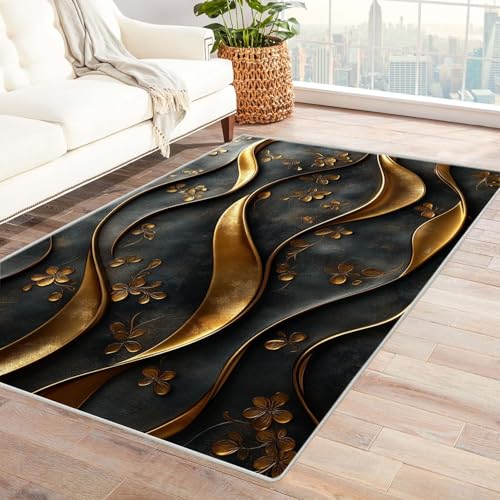 WQBQKKX 3D Vintage Teppich Wohnzimmerteppich Textur Kleiner Teppich Maritim Nautische, Weich Kurzflor & Waschbar & rutschfest Fussmatte Innen(Grau 14)-120x150cm von WQBQKKX