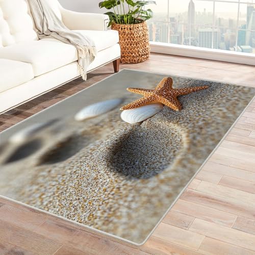 WQBQKKX Boho Kurzflor Teppich Schlafzimmer Retro Boho Teppiche fürs Schlafzimmer, Arbeitszimmer, Büro, Flur, Kinderzimmer und Küche(Grau 23)-90x150cm von WQBQKKX