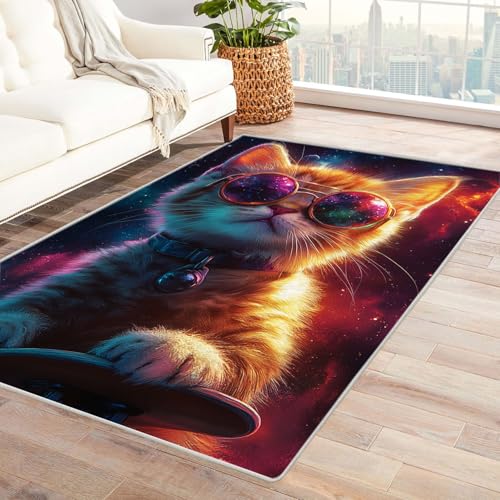 WQBQKKX Fußmatte Teppich 3D Tier Carpet Lustig und niedlich ideal fürs Wohnzimmer, Schlafzimmer und Kinderzimmer auch als Badematte Rug(Gelb)-150x240cm von WQBQKKX