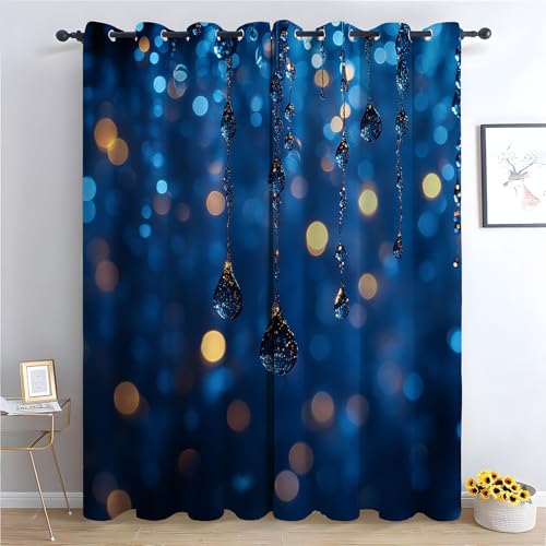 WQBQKKX Vorhang Blumen Transparent Abstrakt Vorhänge Muster mit Ösen in Schlaufenschal für Wohnzimmer Schlafzimmer Kinderzimmer-H160 x B100 cm (2er Pack) von WQBQKKX