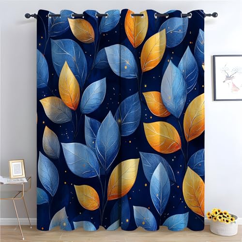 WQBQKKX Vorhang Vintage Boho Blumen Minimalistisch Modern Transparent Vorhänge Wohnzimmer Polyester Gardinen Küche Fenster Wohnzimmer Schlafzimmer-H215 x B100 cm (2er Pack) von WQBQKKX