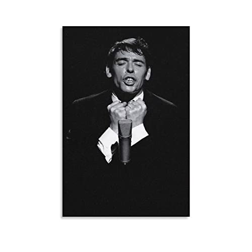 WQBYDS Bild Auf Leinwand 30 * 50cm Senza Cornice Jacques BREL Pittura di stampa cantonica per soggiorno Camera da letto Decor von WQBYDS