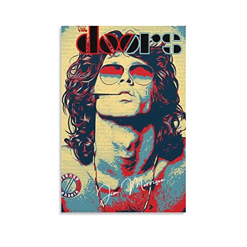 WQBYDS Foto Auf Leinwand 30 * 50cm Senza Cornice Jim Morrison Tela decorativa Wall Art Soggiorno Poster Camera da letto von WQBYDS
