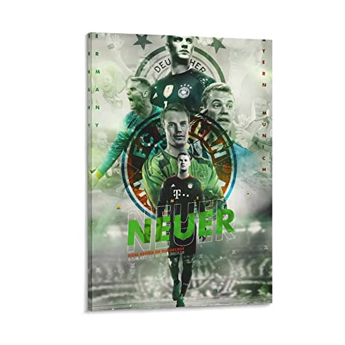 WQBYDS Leinwand Bilder 40 * 60cm Senza Cornice Manuel Neuer FC Bayern Monaco Poster Decorazione Soggiorno Camera da letto Pittura von WQBYDS