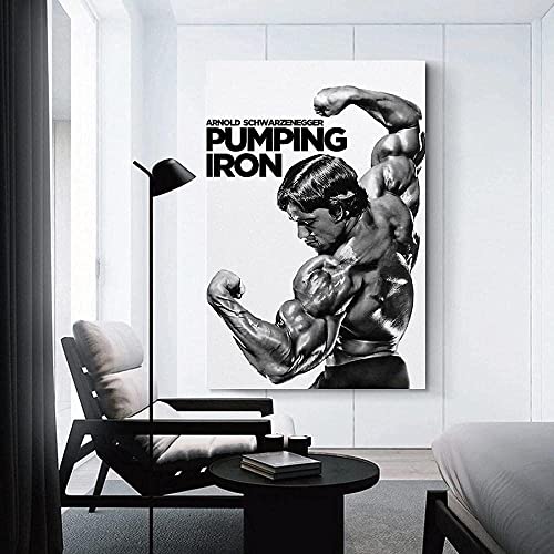 WQBYDS Leinwand Bilder 50 * 70cm Senza Cornice Arnold Schwarzenegger Pompaggio Ferro Film classici Poster vintage e arte murale moderna Camera da letto familiare Decor von WQBYDS