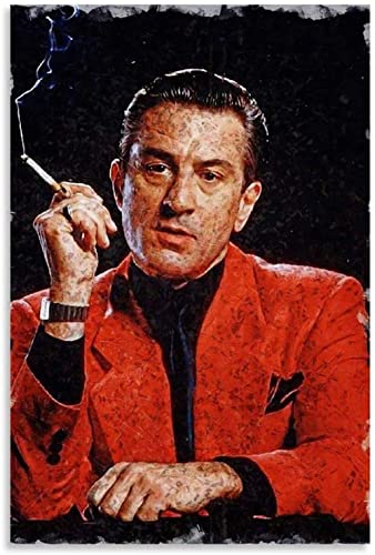 WQBYDS Leinwand Wandkunst Malerei 30 * 50cm Senza Cornice Vintage Robert De NIRO Casino995 Poster del film e arte della parete Arredamento moderno della camera da letto della famiglia von WQBYDS
