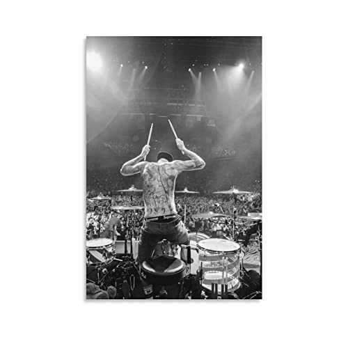 WQBYDS Leinwand Wandkunst Malerei 40 * 60cm Senza Cornice Travis Barker Rock Hip-hop Drummer Concerto Stampa Quadri per Soggiorno Decorazione Camera da Letto von WQBYDS