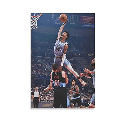 WQBYDS Poster und Drucke 40 * 60cm Senza Cornice Ja Morant Memphis Grizzlies Basketball Team Cool Dunk Ball Game Star Poster Pictures per camera da letto von WQBYDS