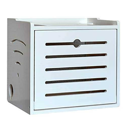 WQCCAD Uter-Aufbewahrungsbox, kabellose, wandmontierte WLAN-Aufbewahrungsbox, Kabel-Organizer-Box, dekoratives Aufbewahrungsregal für Schlafzimmer, Wohnzimmer/a/32 x 23 x 30 cm von WQCCAD