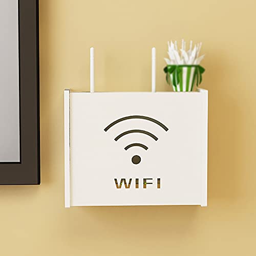 WQCCAD WiFi, WiFi-Box, kabellose Uter-Aufbewahrungsbox, WiFi-Wandhalterung, Set-Top-Box, Regal, kreative dekorative Aufbewahrungsbox, fertige Drahtabschirmungsbuchse, 1 Stück von WQCCAD