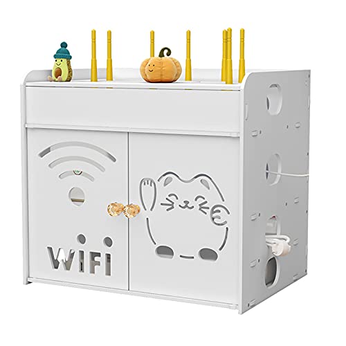 WQCCAD WiFi, WiFi-Uter-Aufbewahrungsbox, Set-Top-Box-Rack, Patch-Panel, WiFi-Uter-Organisation, TV-Box, Set-Top-Box, wandmontierte Aufbewahrungsbox, Uter-Aufbewahrungsbox von WQCCAD