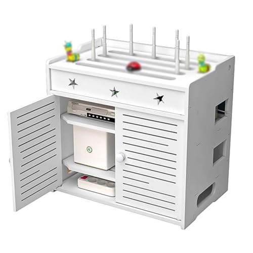 WiFi-Uter-Aufbewahrungsbox, Uter-Aufbewahrungsregale, WiFi-Uter-Modem mit Doppeltür-Design, Kabel, Netzstecker, Draht-Aufbewahrungsboxen, Multifunktions-Aufbewahrungsregal, Kabelaufbewahrungs-Organi von WQCCAD