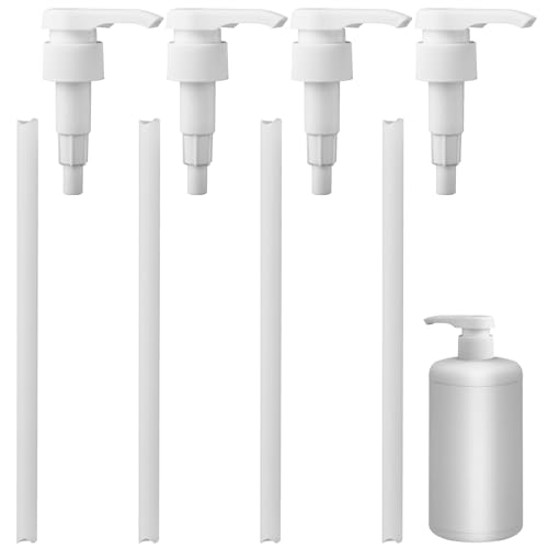 WQDD STANPET Dosierpumpe für Vital Drink ZEROP & Sirup – 5 ml/Hub – Passend für 500ml & 1L Flaschen (28/410 Gewinde) – 4-teilige ，Wiederverwendbar für Getränkekonzentrate, Shampoo von WQDD STANPET