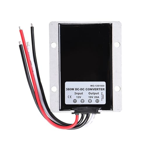 WQGQPXOB 12 V auf 19 V, 20 A, 380 W, Spannungsverstärker, Gleichstromwandler, Aufwärtsregler, 12 Volt auf 19 Volt, 15 Ampere, Auto-Stromversorgung(12V to 19V 20A) von WQGQPXOB
