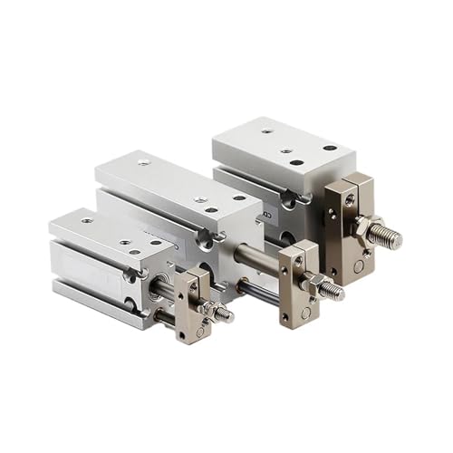 WQGQPXOB CDUK20 25 Mini-Pneumatikzylinder mit freier Montage, Bohrung 20 25 mm, eingebauter Magnet, doppeltwirkend, Einzelstangenzylinder, 1 Stück(CDUK20X15D) von WQGQPXOB