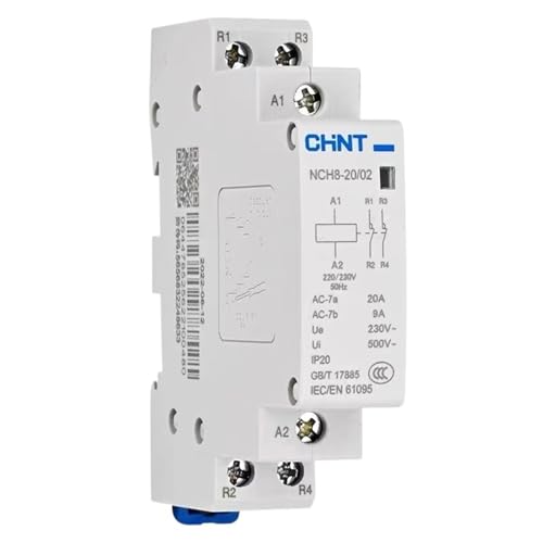 WQGQPXOB NCH8-20A 25A 40A 63A Modulares AC-Haushalts-Mini-Schütz 220 V 230 V 400 V 1NO 1NC 2NO 2NC 4NO NCH8 2 4 Phasen(NCH8-40A,2NC) von WQGQPXOB