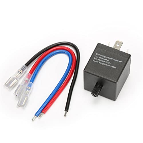 WQGQPXOB Universal Einstellbare Frequenz Blinker Auto Motorrad LED High-Power Blink Relais LED Lauf Blinker Blink Relais von WQGQPXOB