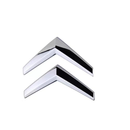 Auto-Embleme für Citroen C5 III Tourer (Bj.2008-2017),Car Center Grill Logo Abzeichen Aufkleber Grill/Vorne/Hinten Kofferraum Logo 3D Zeichen Auto Styling Karosserie Fittings,10.6 * 9CM von WQIUTT