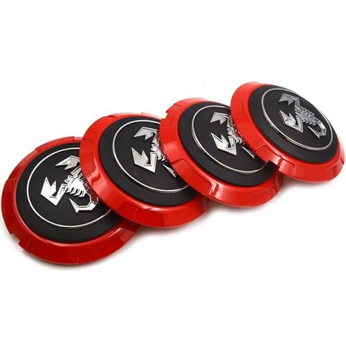 WQIUTT 4 Stück Auto Radnabenkappen für Abarth 133mm Nabendeckel Radnabendeckel Felgendeckel Felgenkappen Wheel Caps Nabenkappen Radkappe Radnabenabdeckung,B WQIUTT 4 Stück Auto Radnabenkappen für Abarth 133mm Nabendeckel Radnabendeckel Felgendeckel Felgenkappen Wheel Caps Nabenkappen Radkappe Radnabenabdeckung,B von WQIUTT