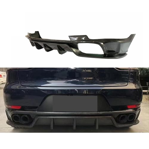 WQIUTT Auto Heckstoßstange Diffusor für Porsche Macan 2020 2021 2022 2023 2024,Diffusor Heckstoßstangen Spoiler Heckstoßstange Chassis Spoiler Wing Lip Diffusor Heckdiffusor von WQIUTT