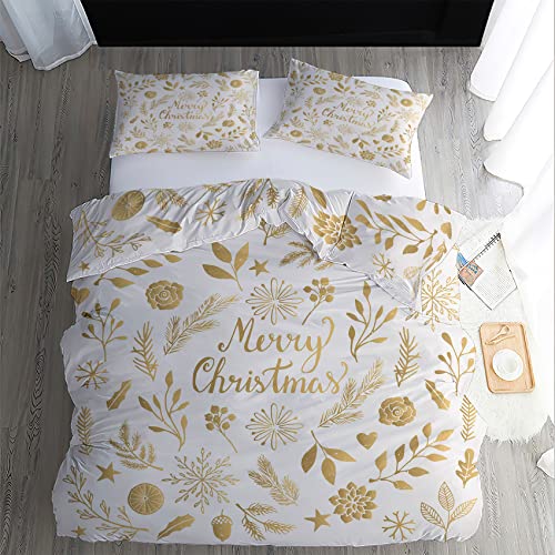 WQIZXCW Weihnachten Bettwäsche 135x200, 110gsm Microfaser Bettbezug Set 2 Teilig - Weich & Angenehm & Atmungsaktiv, 1 Bettbezüge mit Reißverschluss + 1 Kissenbezug 80x80 cm WQIZXCW Weihnachten Bettwäsche 135x200, 110gsm Microfaser Bettbezug Set 2 Teilig - Weich & Angenehm & Atmungsaktiv, 1 Bettbezüge mit Reißverschluss + 1 Kissenbezug 80x80 cm von WQIZXCW