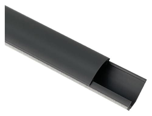 Quadratischer Kabelkanal, selbstklebender Kabelverteiler, 1 m lang, 11,59 mm x 20 mm, Kabelmanagement for das Home Office(Grey) von WQKISS
