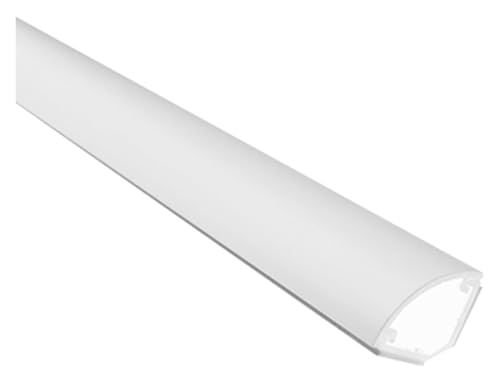 Quadratischer Kabelkanal, selbstklebender Kabelverteiler, 1 m lang, 11,59 mm x 20 mm, Kabelmanagement for das Home Office(White) von WQKISS