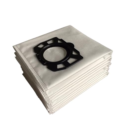 10 Staubsaugerbeutel. Kompatibel mit Kärcher Fleece MV4, MV5, MV6, WD4, WD5, WD6 Staubsauger-Müllbeutel, Kehrstaubbeutel von WQMEOR