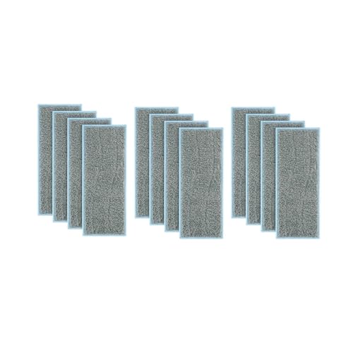 12 Stück Staubsauger-Mopptücher. Kompatibel mit Braava Jet M6. Ersetzen Sie das Zubehör des Smart Floor Scrubber Mop von WQMEOR