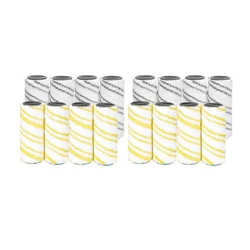 16-teiliger Rollensatz. Kompatibel mit Kärcher FC7 FC5 FC3 FC3D. Elektrischer Bodenreiniger 2.055-007.0/2.055-006.0 von WQMEOR