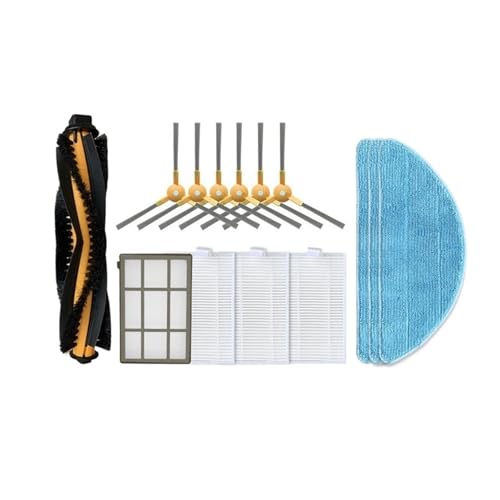 Hauptbürste, Seitenbürste, Filter, Wischtuch for Roboterstaubsauger. Kompatibel mit ABIR. X5 X6 X8. Staubsaugerzubehör ersetzen. von WQMEOR
