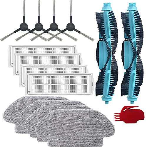 Hauptbürste, waschbarer Filter, Seitenbürste. Kompatibel mit Viomi. SE V2 V2PRO V-RVCLM21B V3 Roboterstaubsauger, Wischtuch(E) von WQMEOR