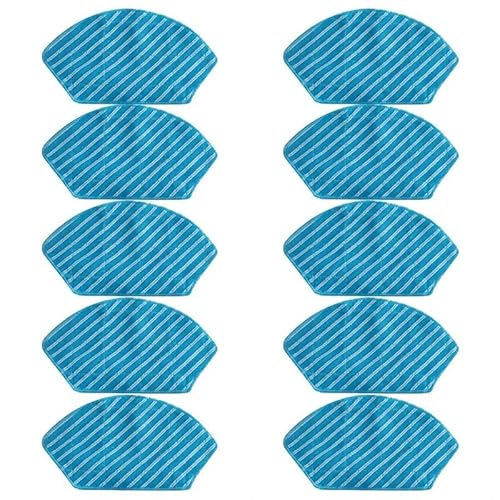 Hauptseitenbürste, HEPA-Filter, Wischtuch. Kompatibel mit Midea. M7 PRO M7 MAX Roboterstaubsauger-Zubehör, Ersatz(10 pc) von WQMEOR