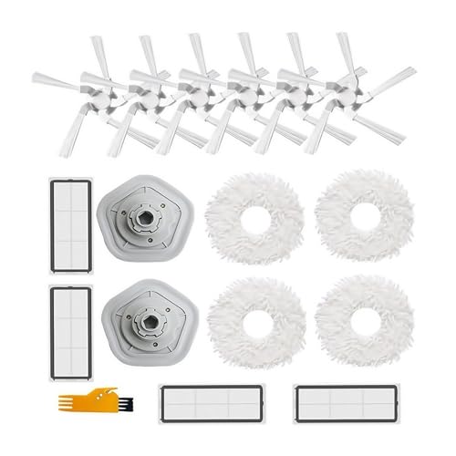 Kompatibel mit Dreame W10 W10 Pro. Ersatzteile for Roboterstaubsauger, HEPA-Filter, Wischtuch, Seitenbürste, Reinigungsbürste von WQMEOR
