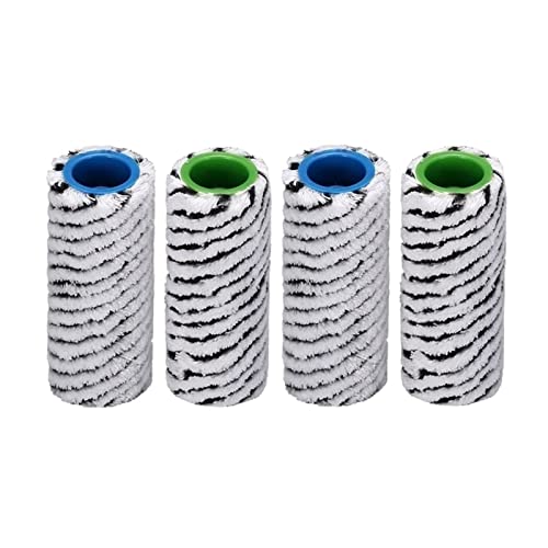 Kompatibel mit Kärcher. Stone Multi-Surface Roller Set Mikrofaser waschbar Ersatz FC3 FC5 FC7 Zubehör 2.055-021.0 4er-Pack von WQMEOR