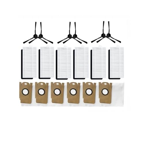 Seitenbürste, HEPA-Filter, Staubbeutel, Roboter-Staubsauger, Teile, waschbar, Ersatz. Kompatibel mit Lydsto G2 von WQMEOR