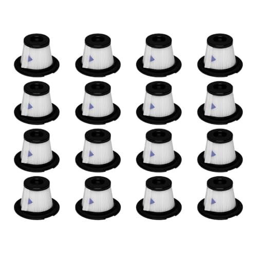 Staubsaugerfilterkartusche, kompatibel mit Dibea. T1 T6 C17 SC4588. Kompatibel mit MOOSOO K17. Staubsauger-Hepa-Filter, Ersatzteil, Zubehör(16pcs filter) von WQMEOR