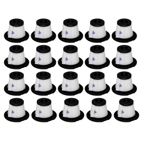 Staubsaugerfilterkartusche, kompatibel mit Dibea. T1 T6 C17 SC4588. Kompatibel mit MOOSOO K17. Staubsauger-Hepa-Filter, Ersatzteil, Zubehör(20pcs filter) von WQMEOR
