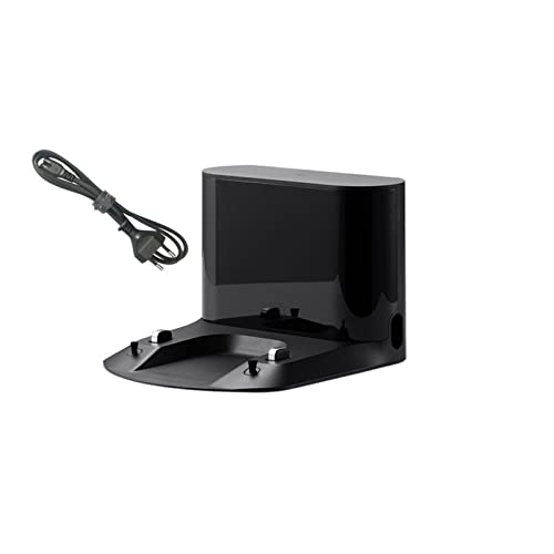 WQMEOR Ladegerät-Dockingstation, Basisteile, Zubehör, kompatibel mit Roborock. S7/S7 Plus, Q7/Q7 Max/S5 Max Staubsauger, EU-Version, Ersatz-Staubsaugerladegerät(Black with Cable) von WQMEOR