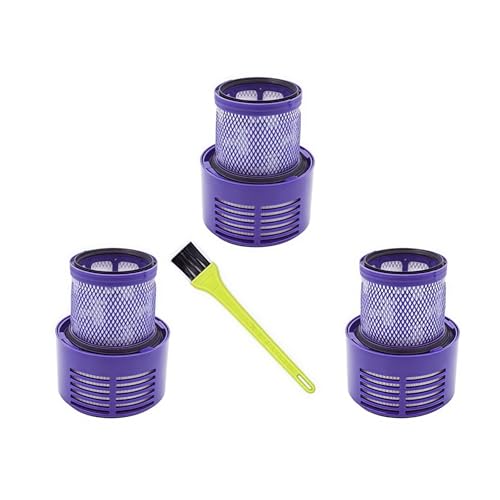 Waschbarer HEPA-Filter. Kompatibel mit Dyson V10 SV12. Cyclone Animal Absolute Total Clean Staubsaugerfilter Ersatzteile Zubehör(3pcs 01) von WQMEOR