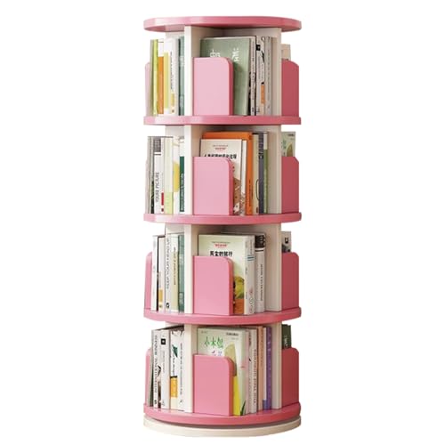 3/4/5 Etagen drehbares Bücherregal Multifunktionales Bücherregal Anti-Fall-Klappendesign Keine Gegenstände werden herausfallen, wenn sie in Gebrauch sind Geeignet für Büro Wohnzimmer Schlafzimmer(Rosa 3/4/5 Etagen drehbares Bücherregal Multifunktionales Bücherregal Anti-Fall-Klappendesign Keine Gegenstände werden herausfallen, wenn sie in Gebrauch sind Geeignet für Büro Wohnzimmer Schlafzimmer(Rosa von WQMHOME