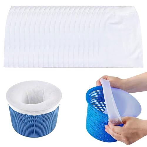 20 Stück Pool Skimmer Socken,Aquarium Filtersocken Skimmer,Schwimmbad Skimmer Socken,Pool Filter Netz Wiederverwendbar,Filternetz Poolsocken,Für Oberflächenskimmer Feinfilterung Schlacken Blätter 20 Stück Pool Skimmer Socken,Aquarium Filtersocken Skimmer,Schwimmbad Skimmer Socken,Pool Filter Netz Wiederverwendbar,Filternetz Poolsocken,Für Oberflächenskimmer Feinfilterung Schlacken Blätter von WQNNQW
