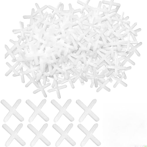 500 Stück 3mm Kunststoff Fugenkreuze, Fliesenabstandshalter,Dekorative Fliesen,Kunststoff-Kreuzabstandshalter,Abstandhalter Fliesenfugen,Für Wand- Und Bodenfliesen, Weiße Fliesenabstandshalter 500 Stück 3mm Kunststoff Fugenkreuze, Fliesenabstandshalter,Dekorative Fliesen,Kunststoff-Kreuzabstandshalter,Abstandhalter Fliesenfugen,Für Wand- Und Bodenfliesen, Weiße Fliesenabstandshalter von WQNNQW