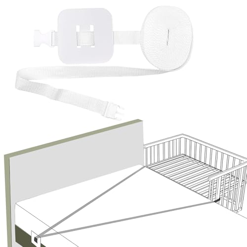 Beistellbett Befestigung 8m Gurt für Babybett, Für Beistellbett Boxspringbett zu Verankern (Weiß) von WQNNQW